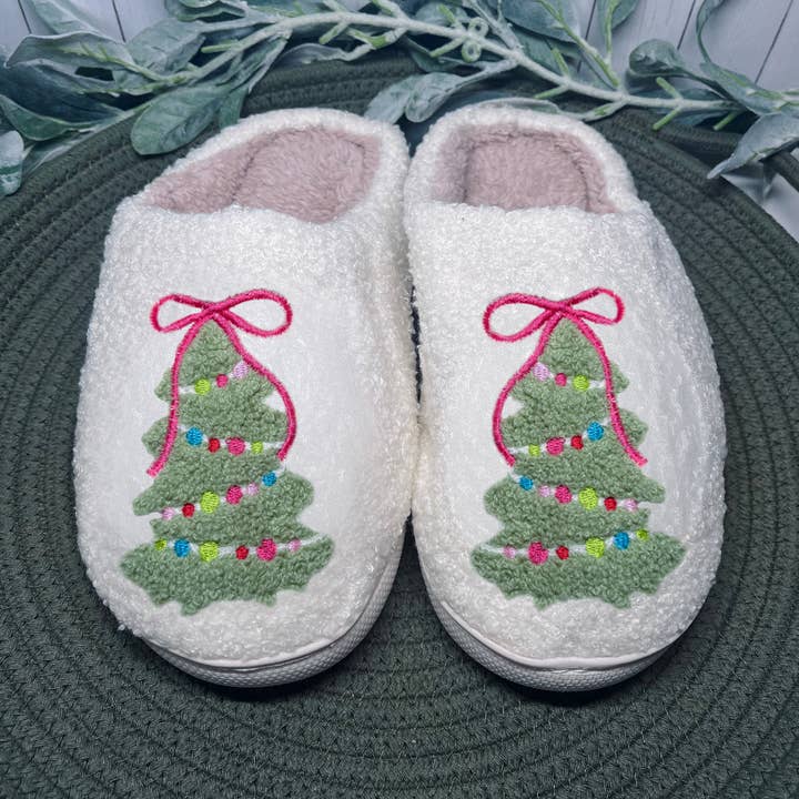 Zapatilla de Árbol de Navidad para venta al por mayor de Mint Print Shop & Co