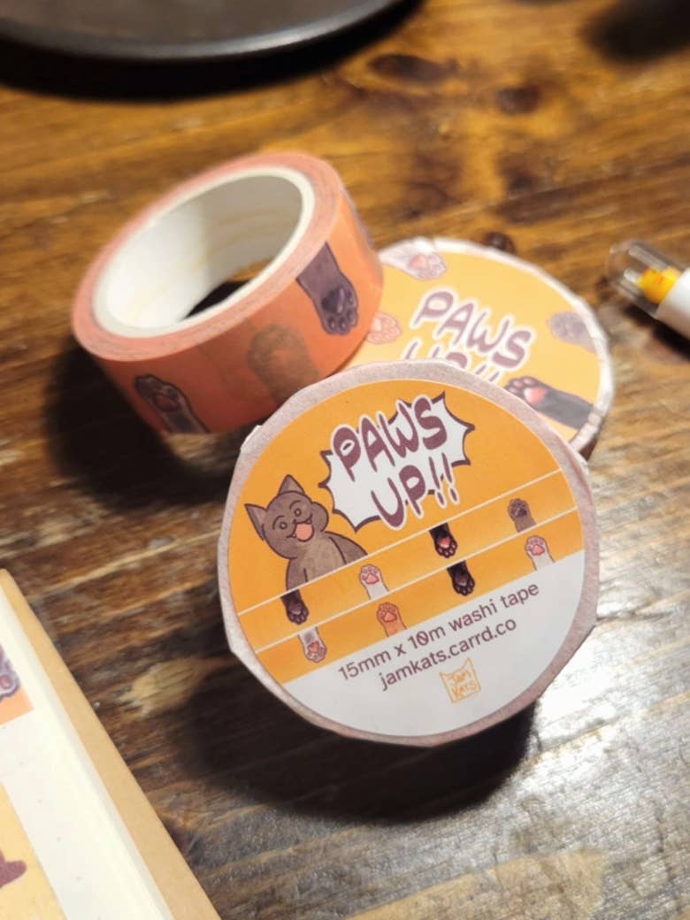 JamKats - Wholesale Washi Tape - Paws Up!! Washi Tape2