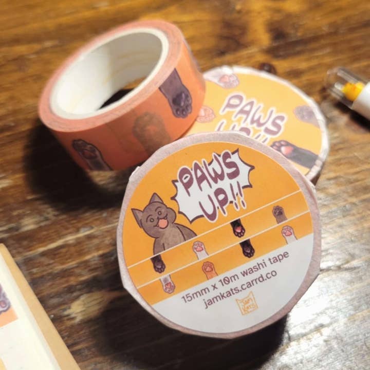 JamKats - Wholesale Washi Tape - Paws Up!! Washi Tape2