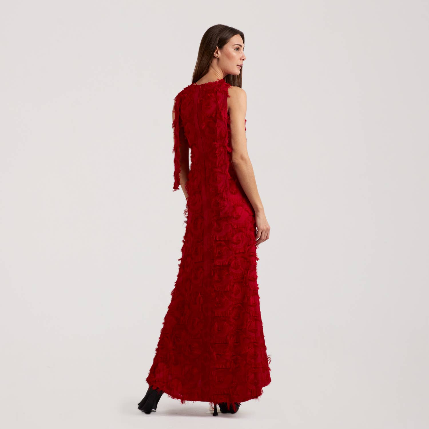 SOHUMAN - Wholesale Dress - Women's - Violet Cocktail Red Dress6