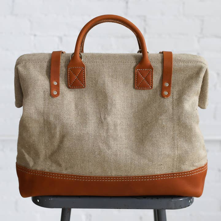 FORESTBOUND - Wholesale Weekender Bag - Women's - 1960's era Salvaged Hemp Carryall