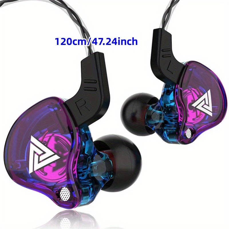 Modpopdeco - Wholesale Koptelefoons - Bedrade Oordopjes Hoge-Fideliteit Geluid met Microfoon Subwoofer Ruisonderdrukking Gaming Muziek Monitor Duurzame 120cm Kabel Levendige Kleuren1