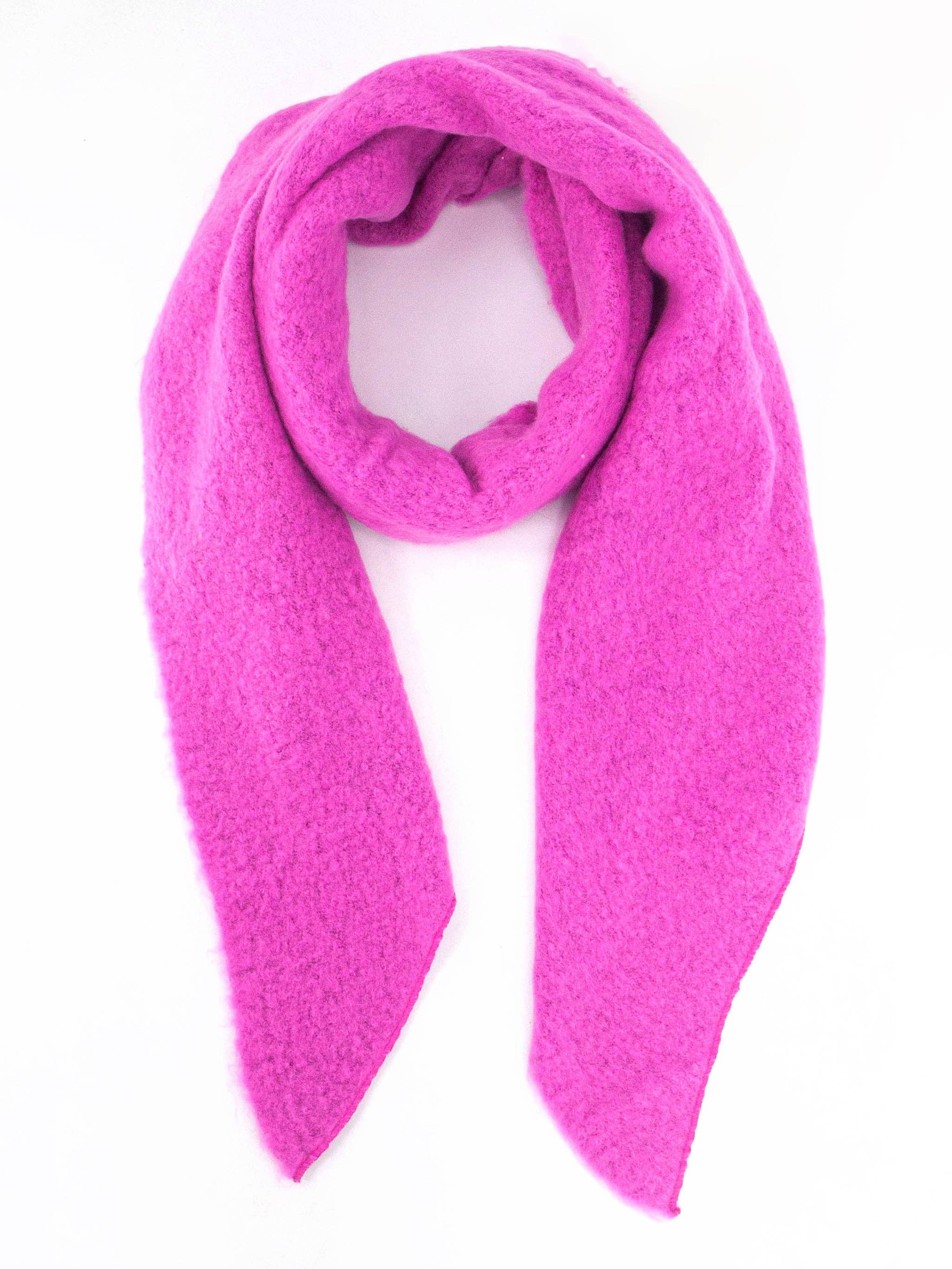 Sarta Accessories - Vente Écharpe – femme - Écharpe asymétrique épaisse Evie - Rose vif