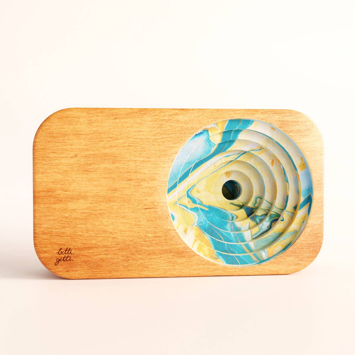 Bitti Gitti Design Workshop – wholesale Högtalare – Trähögtalare för smartphone, Marmorerad utgåva6