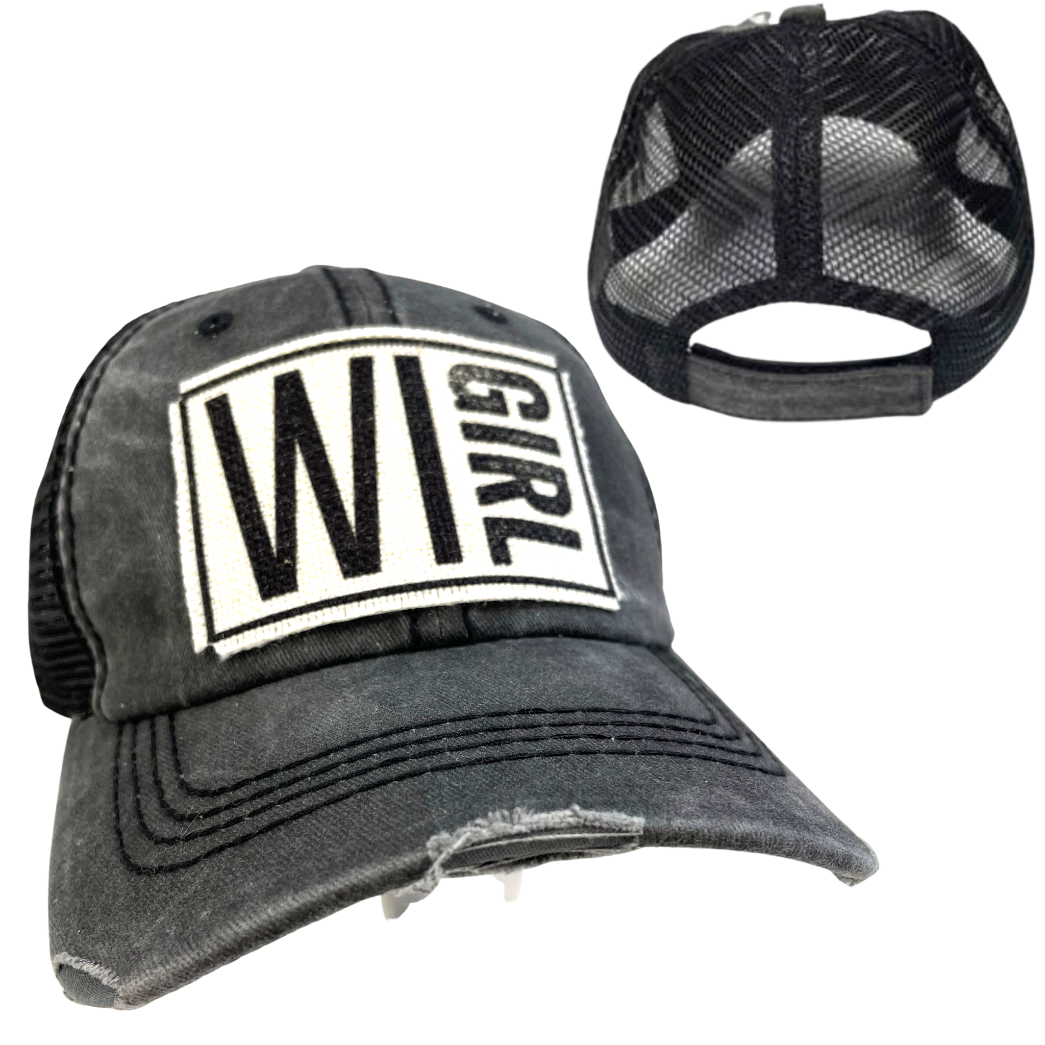 dkhandmade - Wholesale Trucker Hat - Women's - WISCONSIN GIRL HATS0