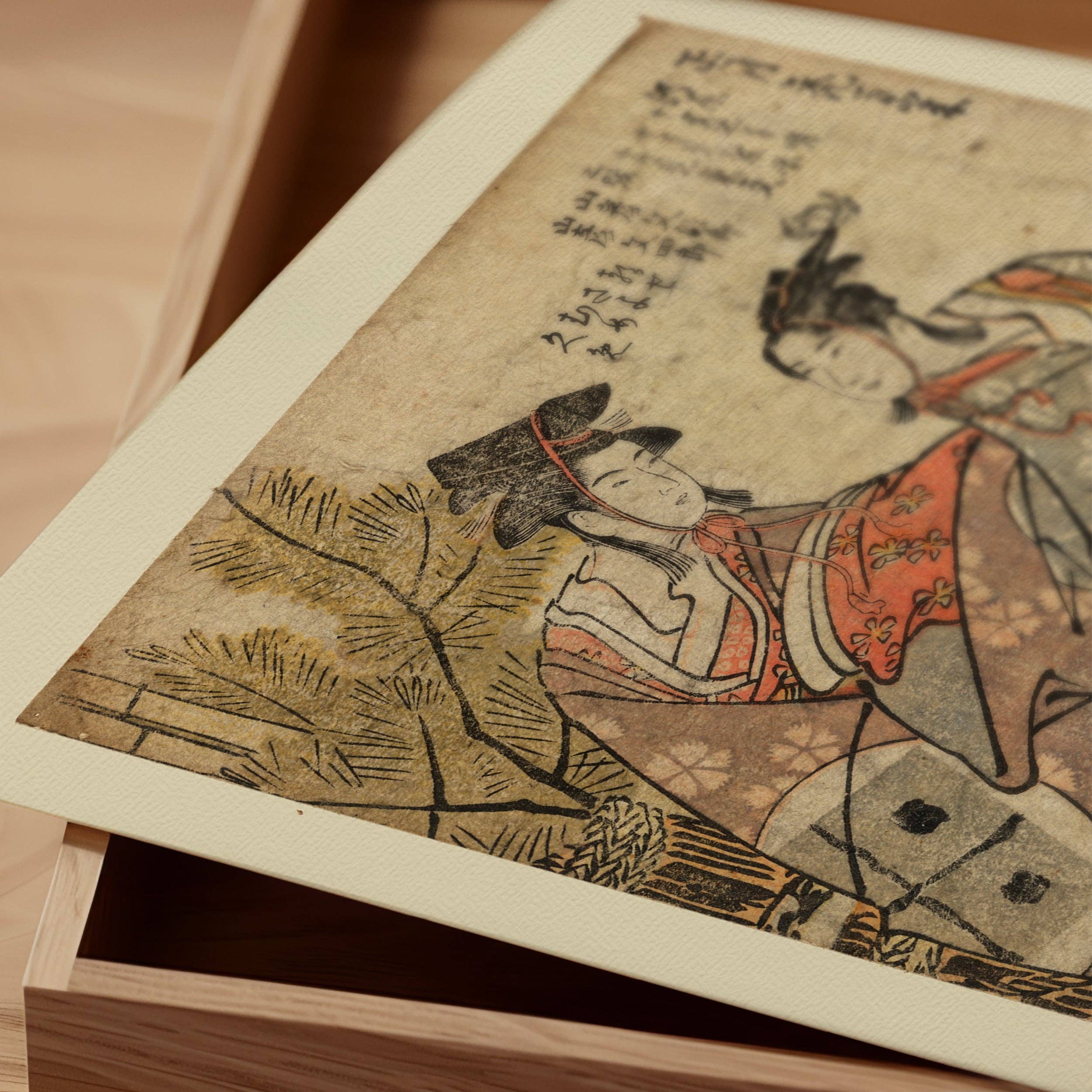 Ink & Drop - Vente Affiche d'art - Shōgatsu kamuro manzai par Katsushika Hokusai3