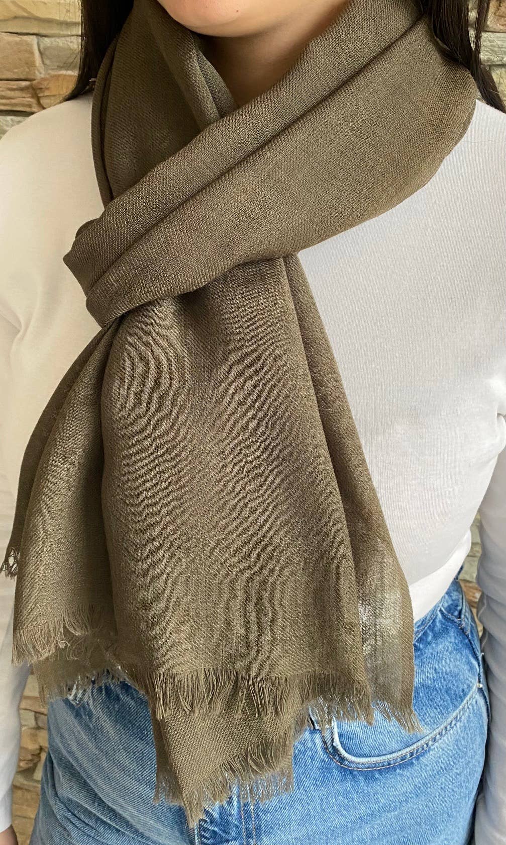 Maison Unik Accessoires - Venta al por mayor Bufanda - Unisex - Bufanda Estola 100% Lana Natural - Unisex - Premium10