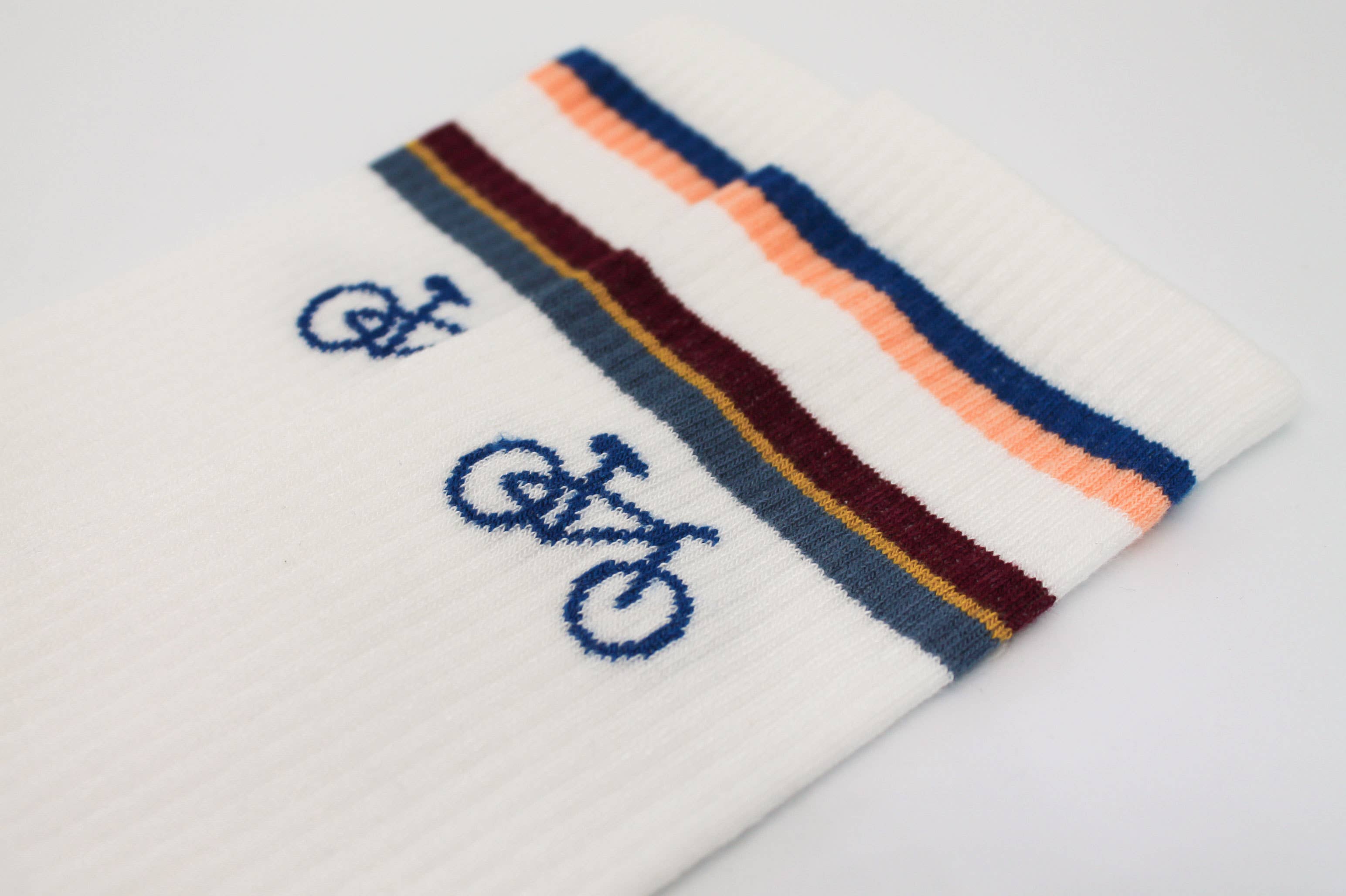 Slopes&Town - Wholesale Socks - Unisex - Bikes Crew bamboo socks Blue2