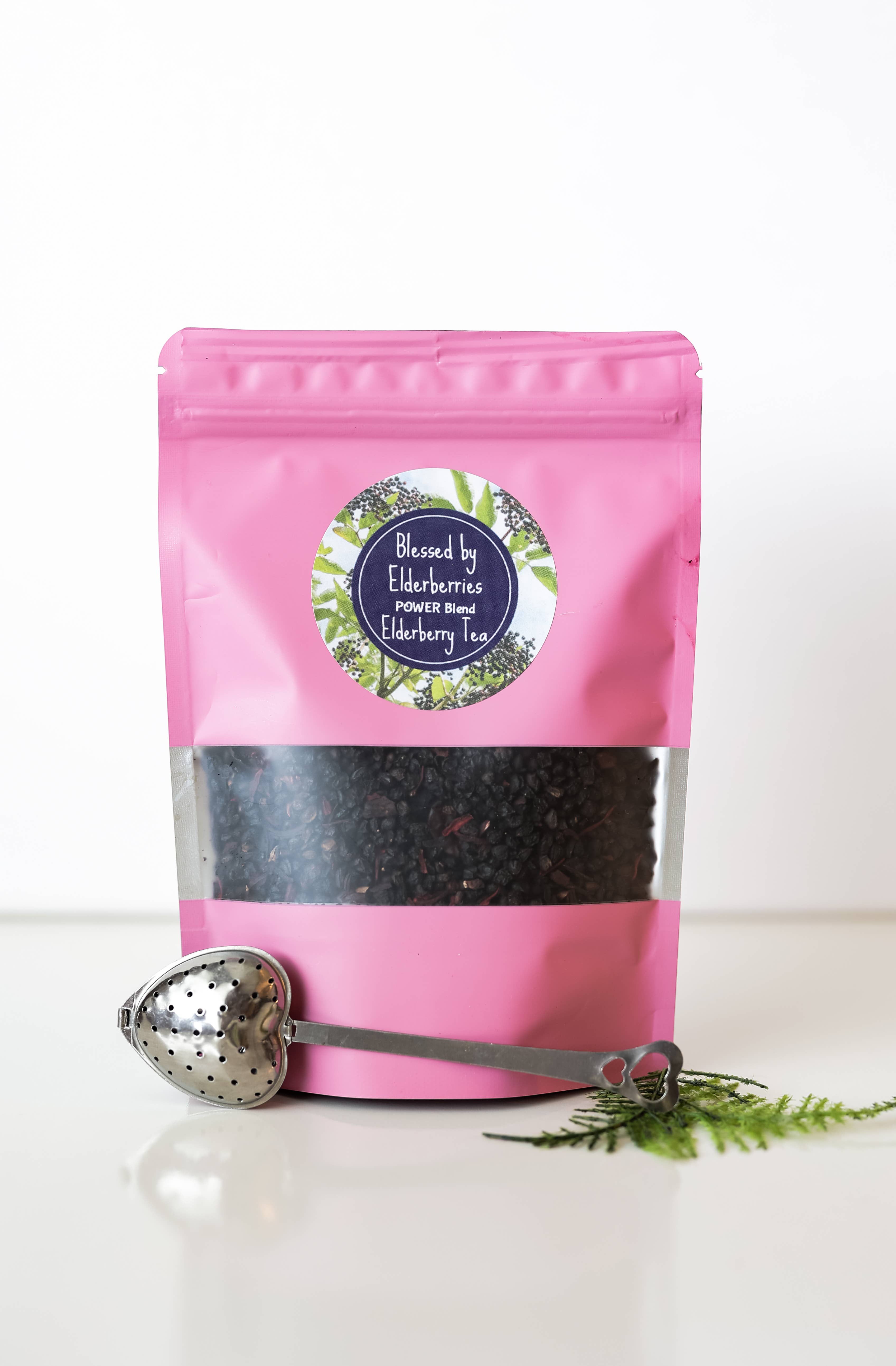 Power blend Elderberry tea for wholesale by Blessed by Elderberries
