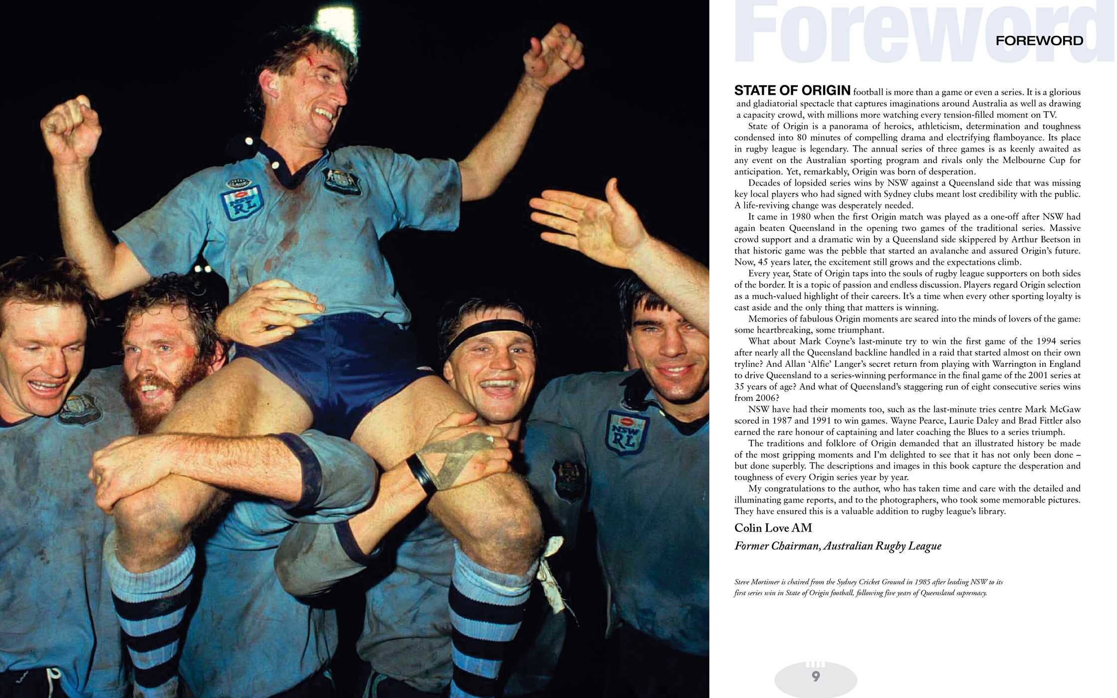 WONDER IMPORTS AUSTRALIA - Wholesale Sports & recreation book - State of Origin 45 Years Hardcover3