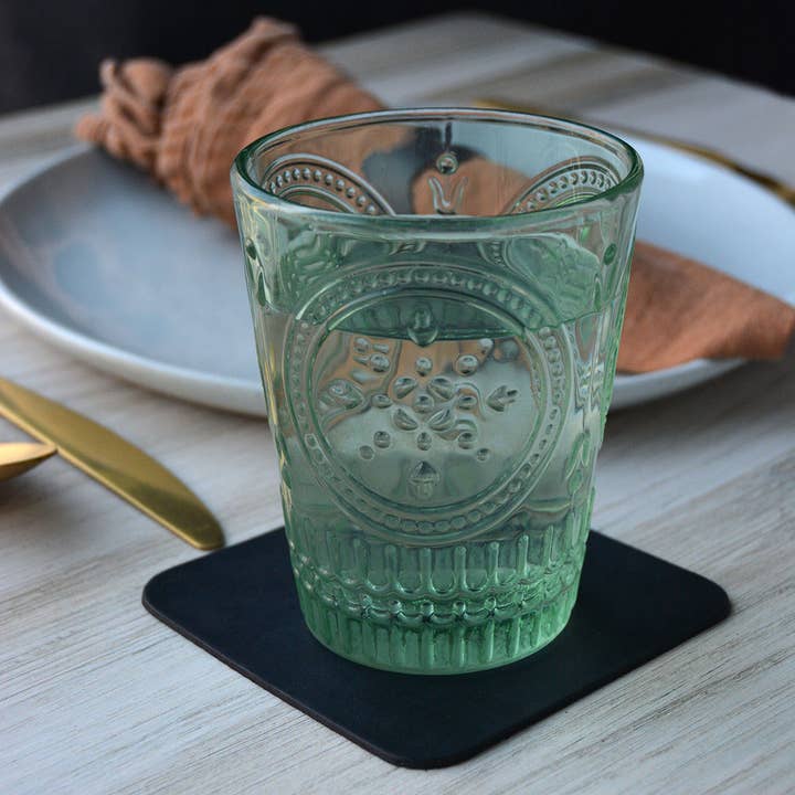 Dichotomie Studio – wholesale Underlägg – Fyrkantigt läderunderläggset: Handfärgat3