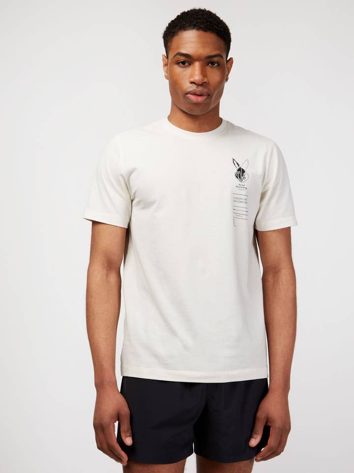 Short Sleeve Running T-Shirt - Bone for wholesale by Acid Running