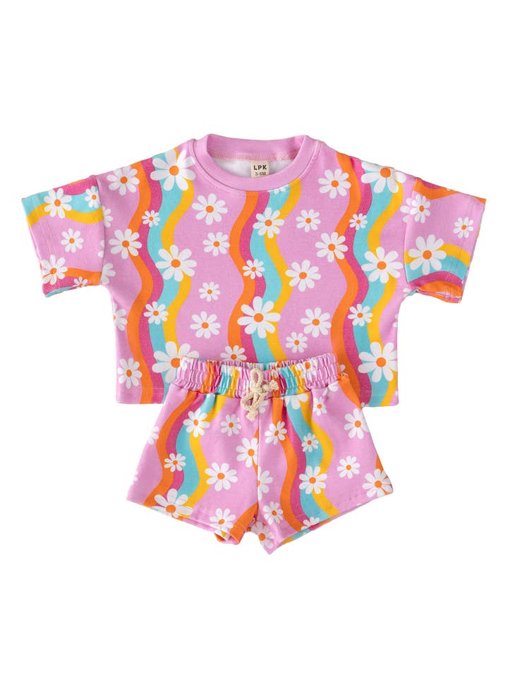 Lucky Panda Kids - Wholesale Top & Short Set - Kids - Baby & Kids Shorts Set | Groovy Daisy