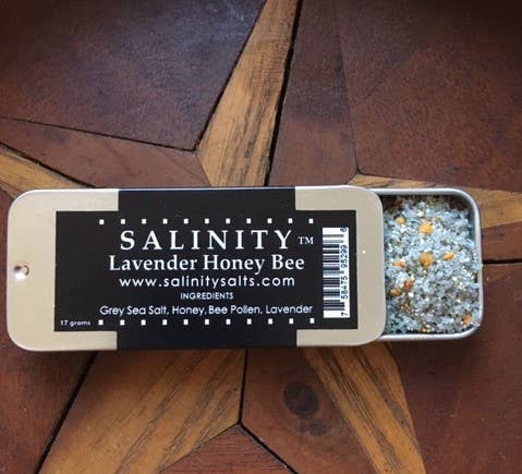 Salinity Finishing Salt - Wholesale Salt - Jar - Lavender Honey Bee Finishing Salt4