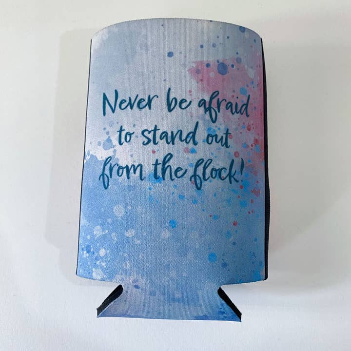Sue Findlay Designs - Wholesale Drink huggers & koozies - Sheep Quote Flat Stubby Holder Cooler1