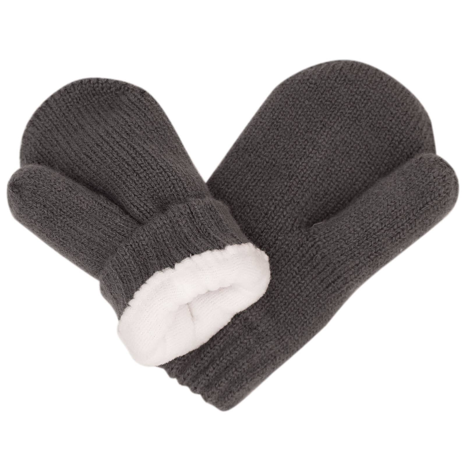 Jan & Jul - Wholesale Mittens - Kids - Dark Grey | Knit Mittens2