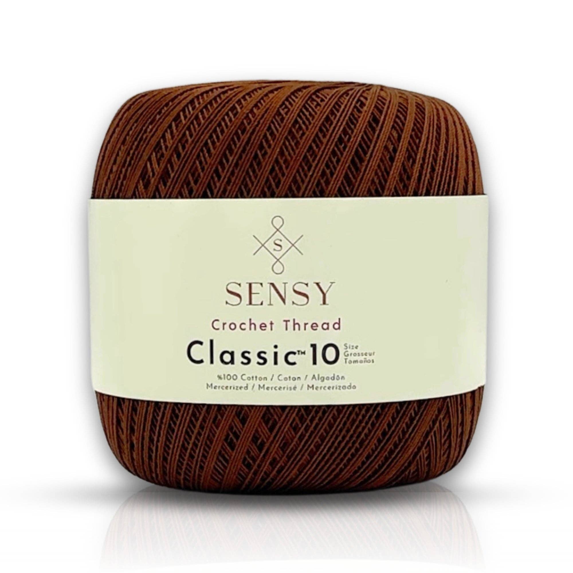 Sensy - Wholesale Yarn - Sensy Crochet Thread Classic Size 10, 100% Mercerized Giza Cotton, 617 Yards, Gauge 0 Lace8