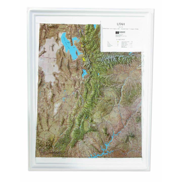 Utah NCR Series Raised Relief Map by Hubbard for wholesale by Map Shop