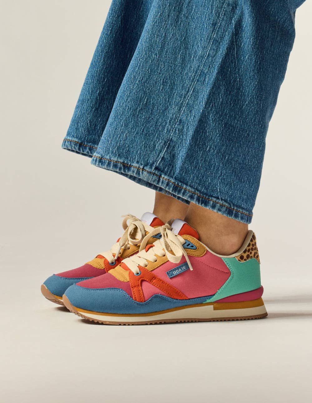 Odaje Sneakers - Wholesale Lifestyle Sneakers - Women's - Andrée Low Sneakers - Blue Bordeaux Mustard2