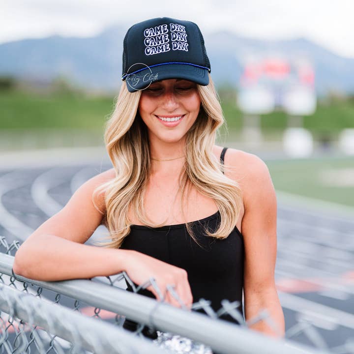 The Classy Cloth WS - Wholesale Trucker Hat - Women's - Embroidered Trucker Hat - Game Day RTS22