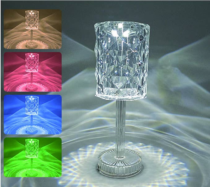 LAX Gadgets - Wholesale Night Light - Elegant LED Crystal & RGB Lamps For Home Decor- Retail Pack46