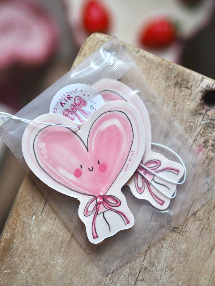 Cute Heart Air Freshener for wholesale by Made by Leah
