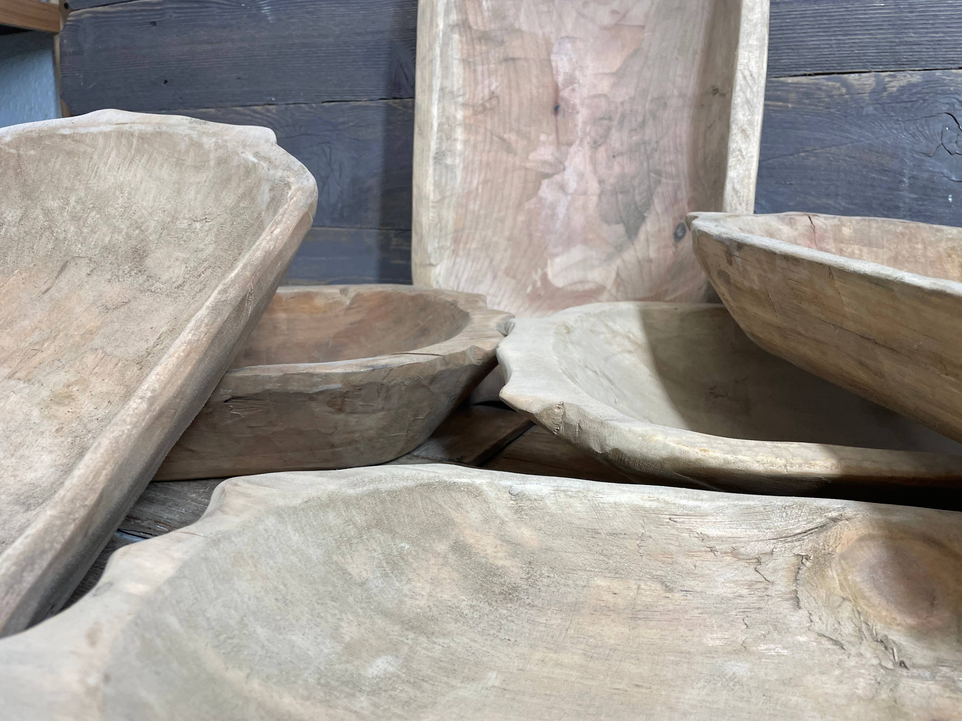 My Amigos Imports - Wholesale Decorative Plate/Dish/Bowl - NFC-WH-Deep Dough Bowl w Handles-10x20 in-NFC-Unfinished-$151