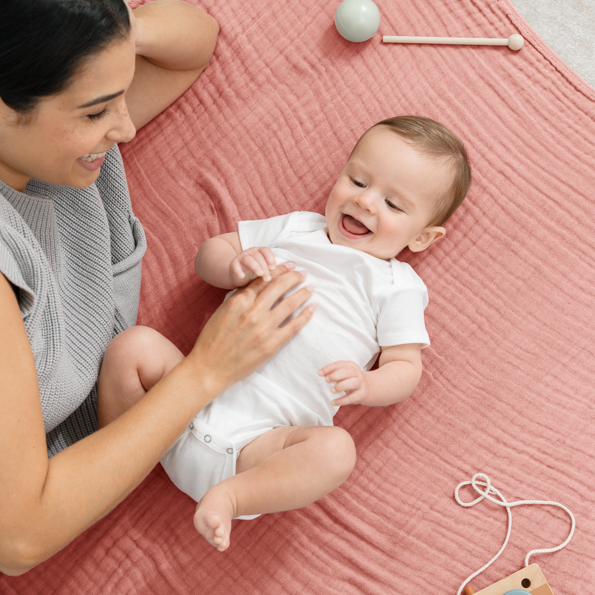 Comfy Cubs - Wholesale Bedding Blanket - Kids & Baby - Muslin Baby Blanket, 40" x 40" Swaddle Blanket by Comfy Cubs53