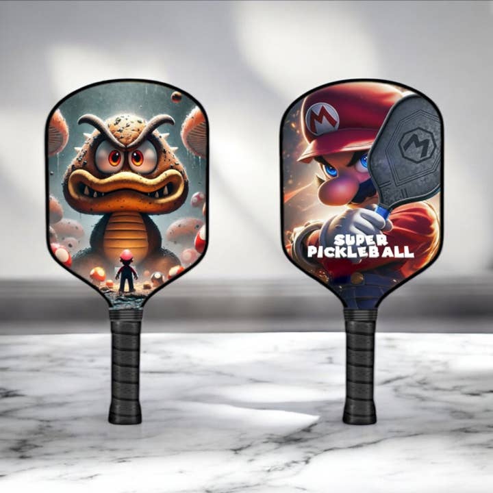 Goomba - Mario Brothers - Pickleball Paddle for wholesale by The Mad Pickler