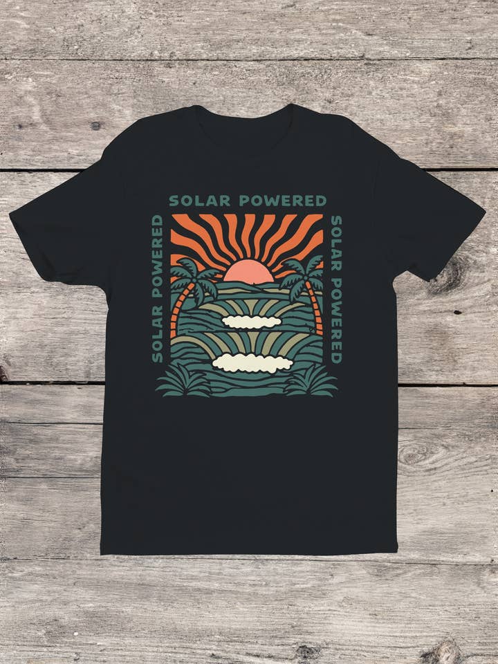 Solar Powered Sunset Paradise Men's T-shirt for wholesale by Swift Retail