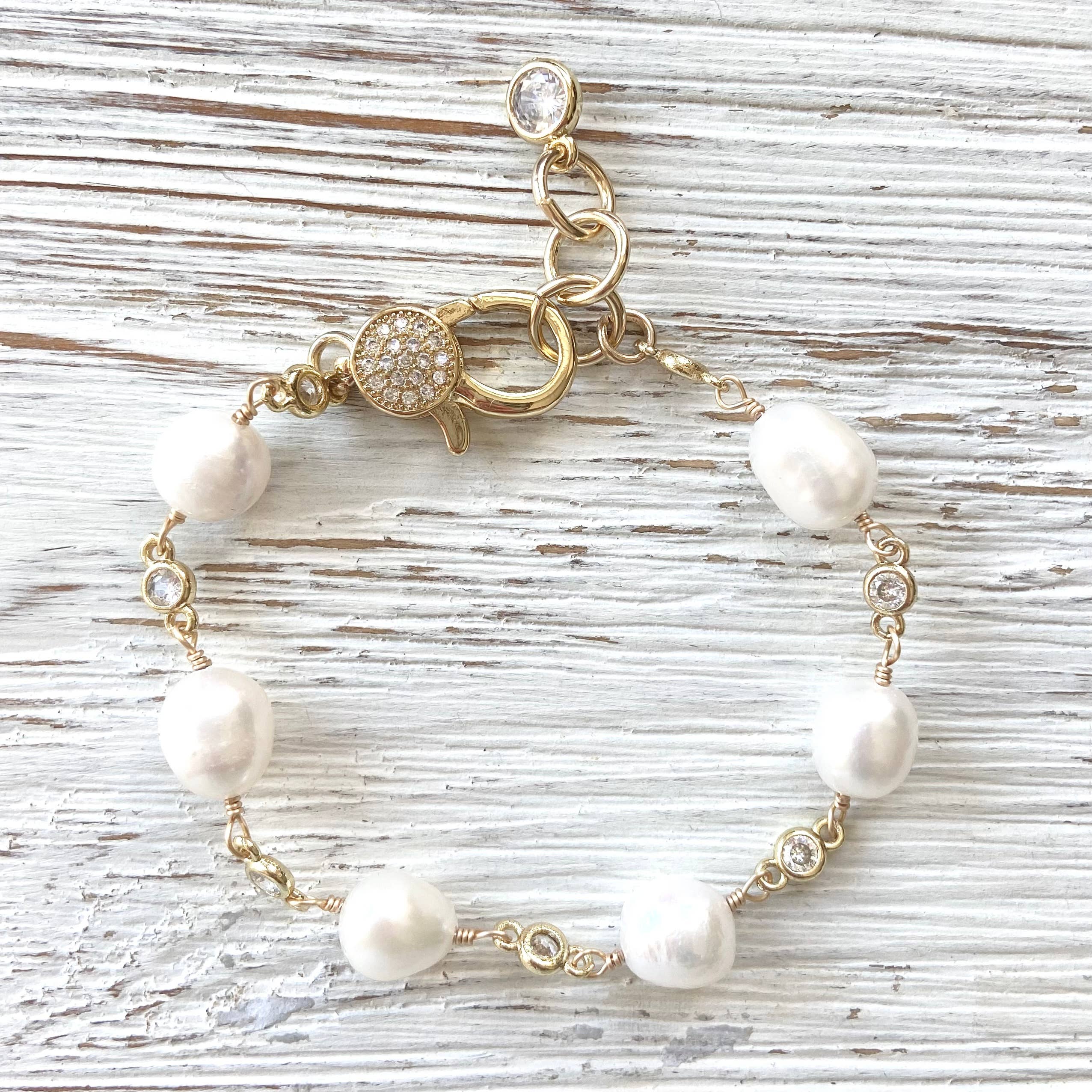 VB&CO Designs Handmade Jewelry - Wholesale Beaded Bracelet - Fresh water pearl bracelet boutique salon jewelry beach sea2