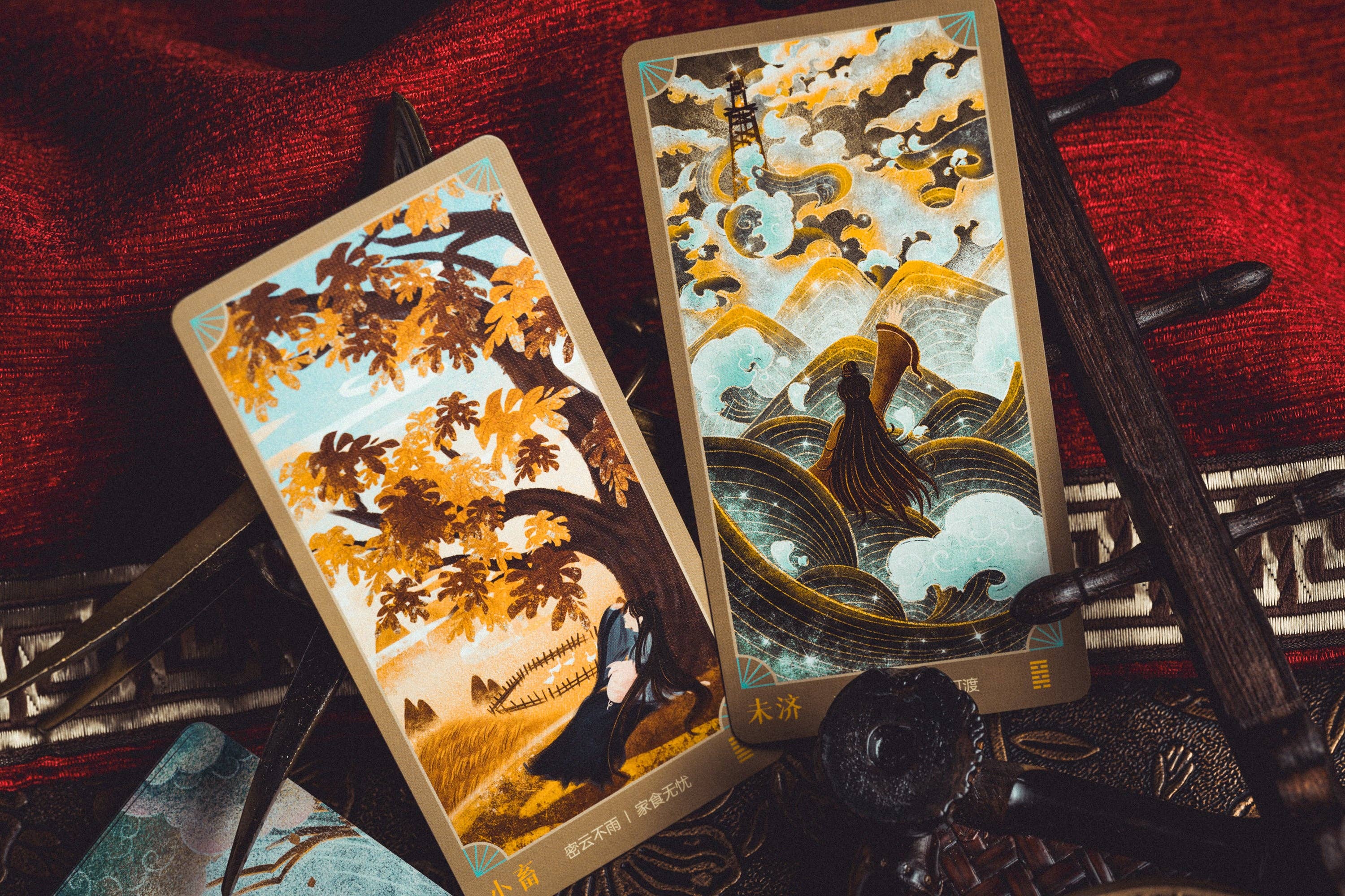 Vermilion Collection - Wholesale Tarot Cards - Cosmic Law Chinese Oracle16