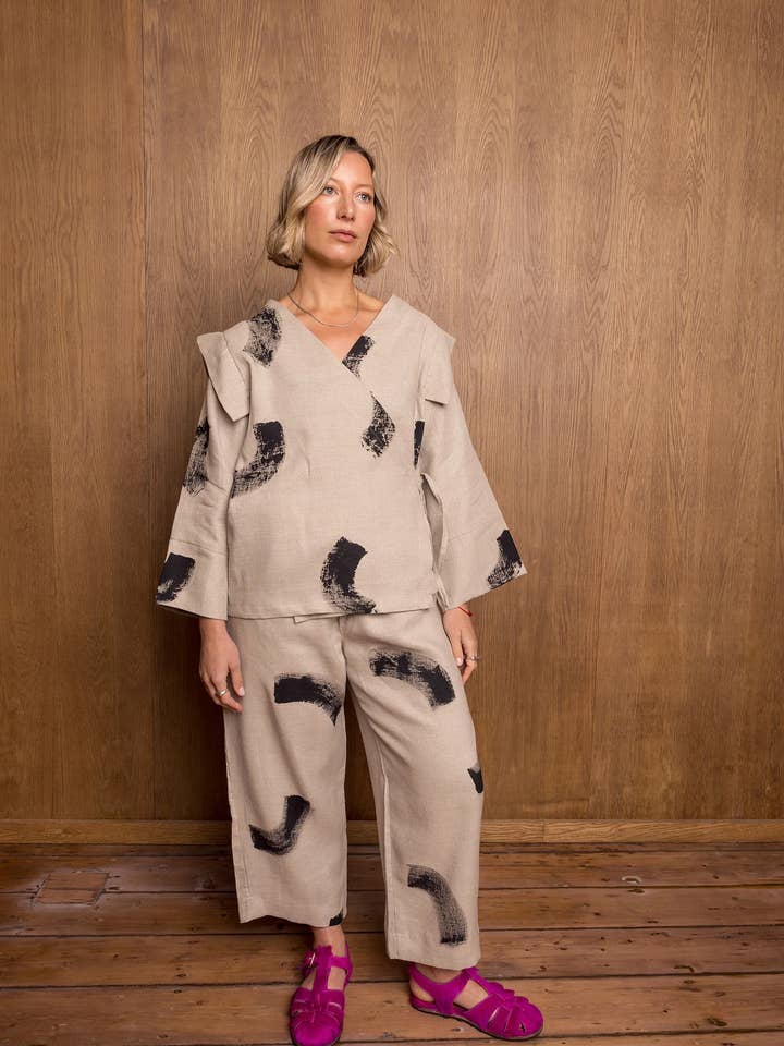 Emiko Studios - Wholesale Pants - Women's - Painted Sana Pants0