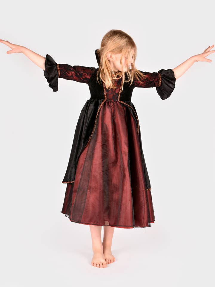 Dress Vampire Queen Deluxe 110-116 Cl 4-6 Years for wholesale by Den Goda Fen