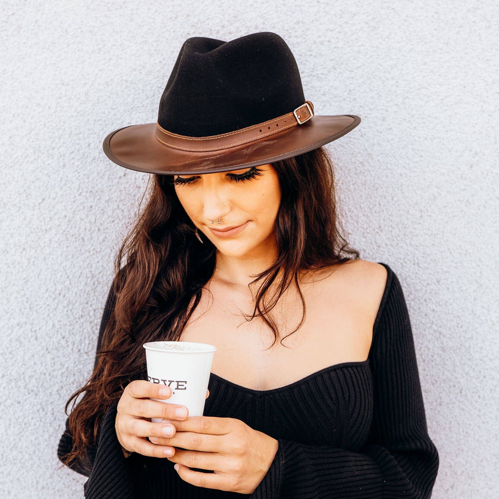 American Hat Makers - Wholesale Fedora - Unisex - Wool Felt Leather Outdoor Fedora Style - Summit14