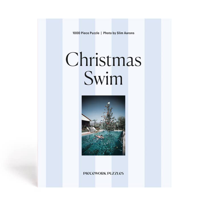 Christmas Swim - Slim Aarons Collab - Puzzle de 1000 pièces pour la vente par Piecework
