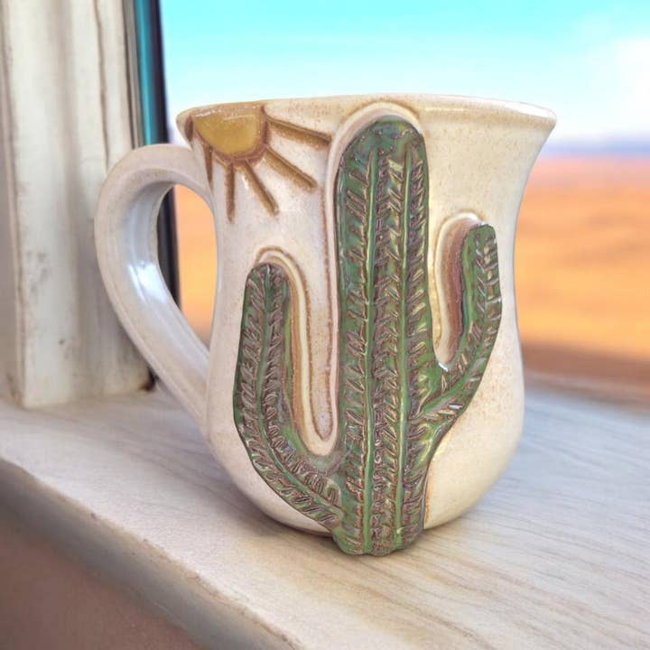 MudWorks Pottery - Wholesale Koffiemok - Cactus mok