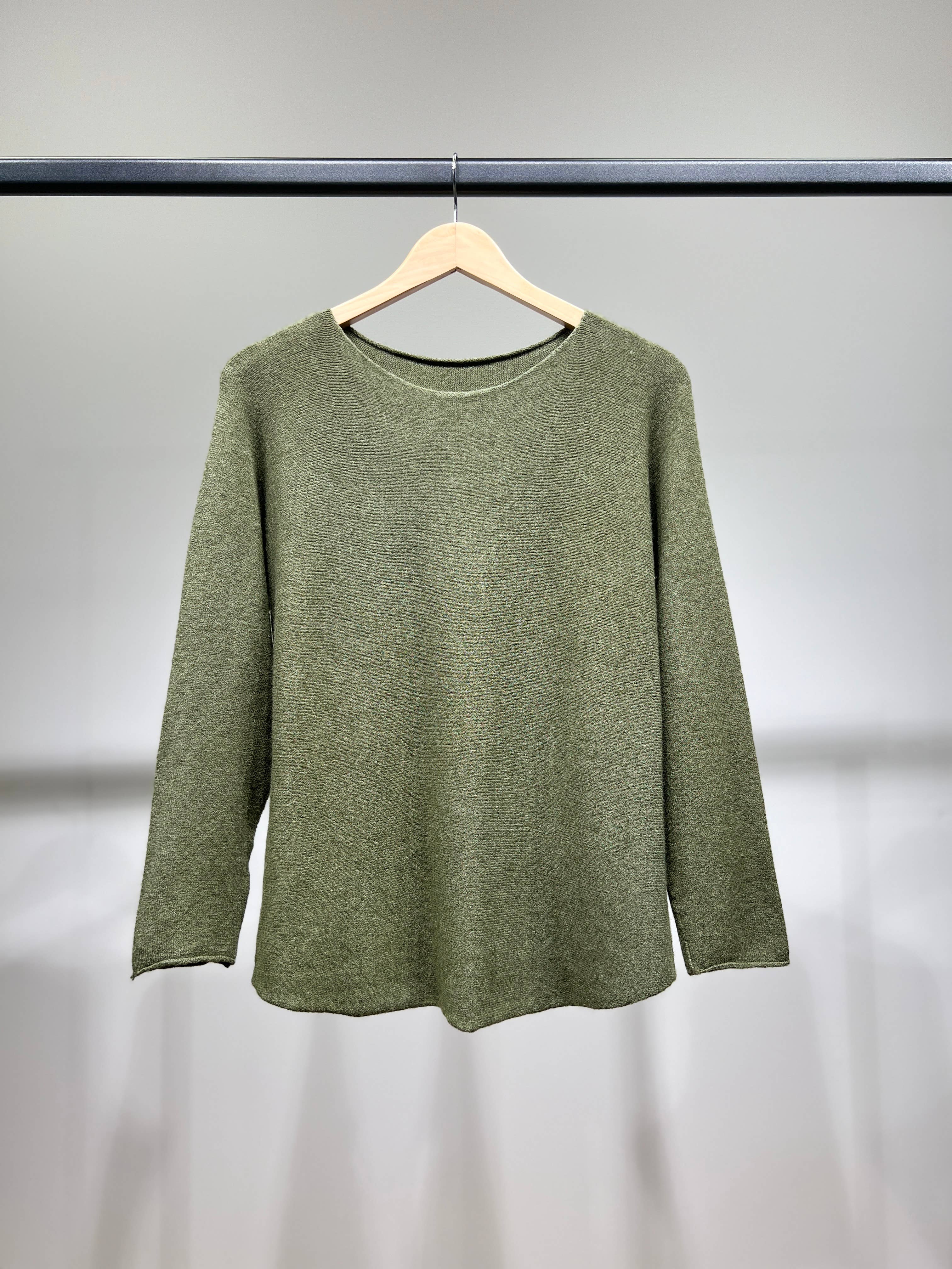 L'Emotion - Vendita all'ingrosso Maglione tricot - Donna - Maglione lavorato a maglia a maniche lunghe con scollo tondo in viscosa     3