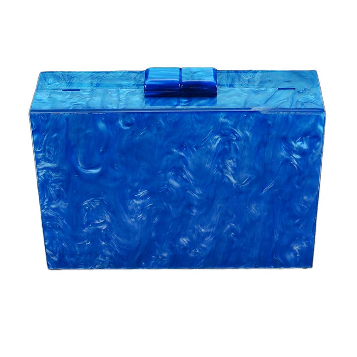 Betsy Dare - Wholesale Clutch Bag - Women's - Blue Stargazer Acrylic Cyndi Clutch4