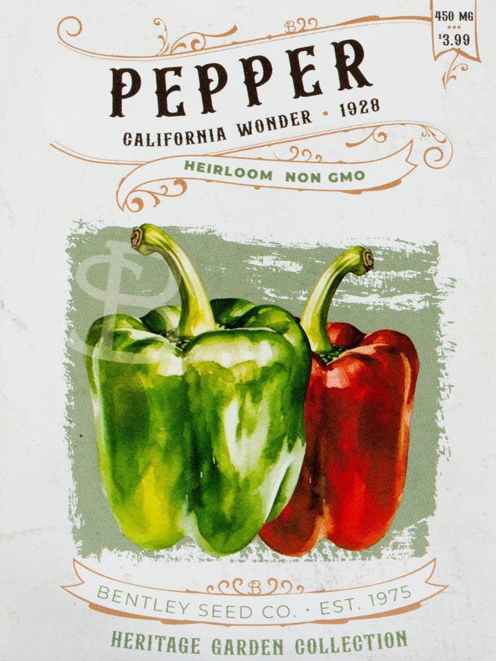 Pepper-California Wonder 1928 for wholesale by Bentley Seed Co.