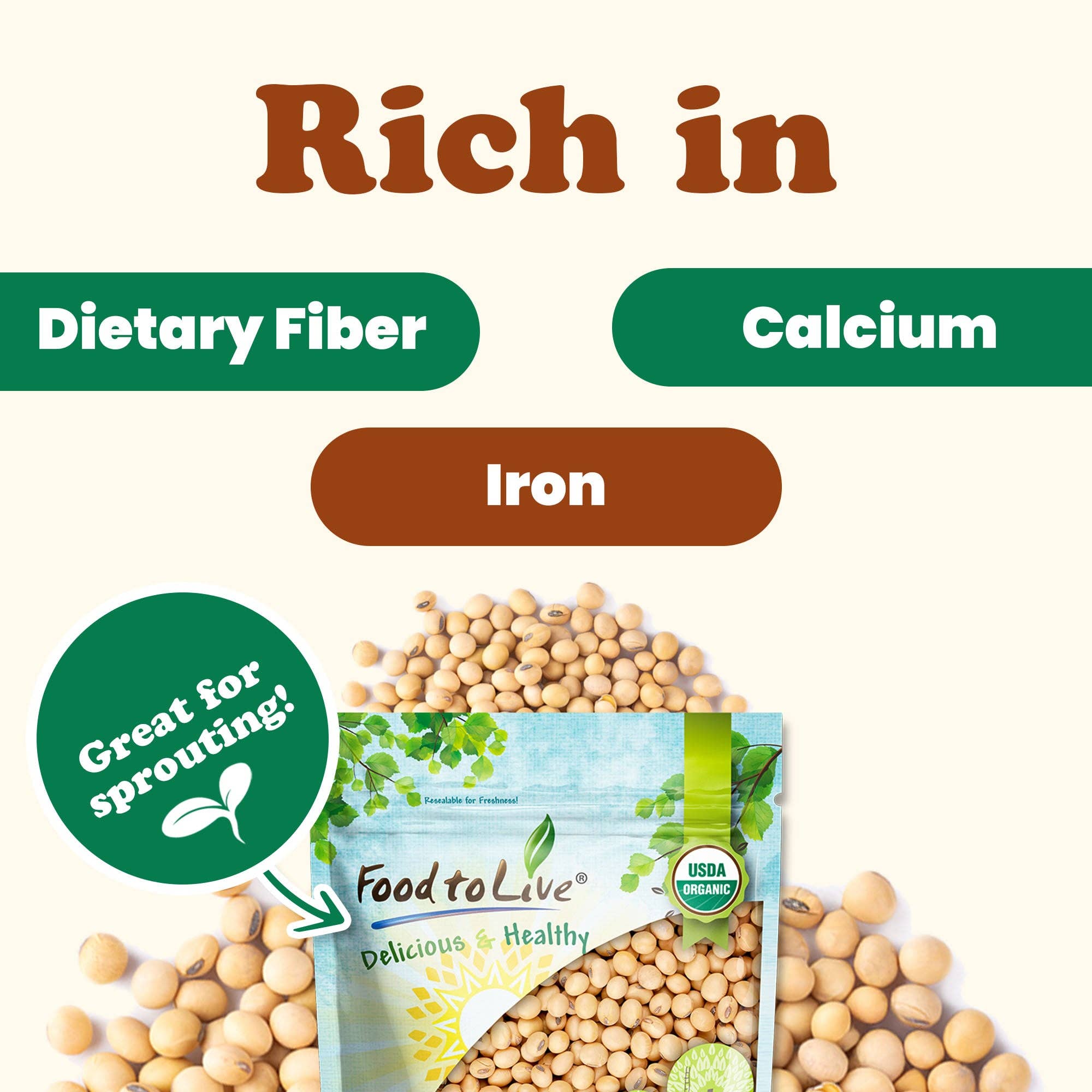Food To Live - Wholesale Beans - Organic Soybeans – by Food to Live5