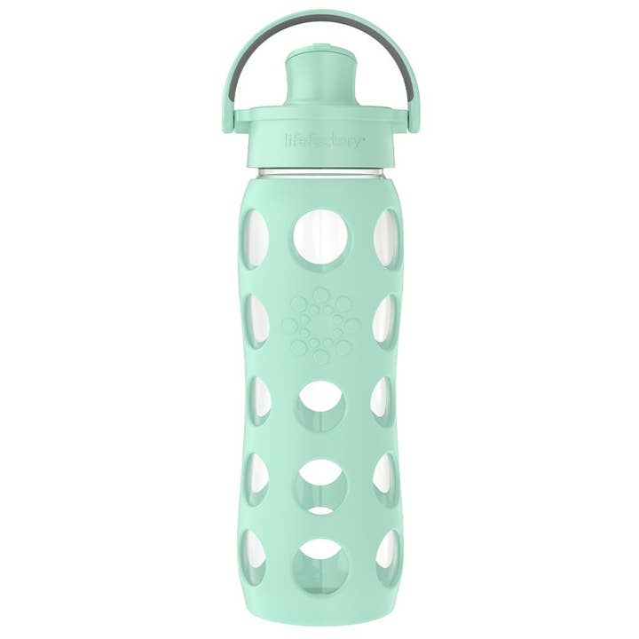 Lifefactory - Wholesale Water Bottle - 22oz Glass Water Bottle Active Cap