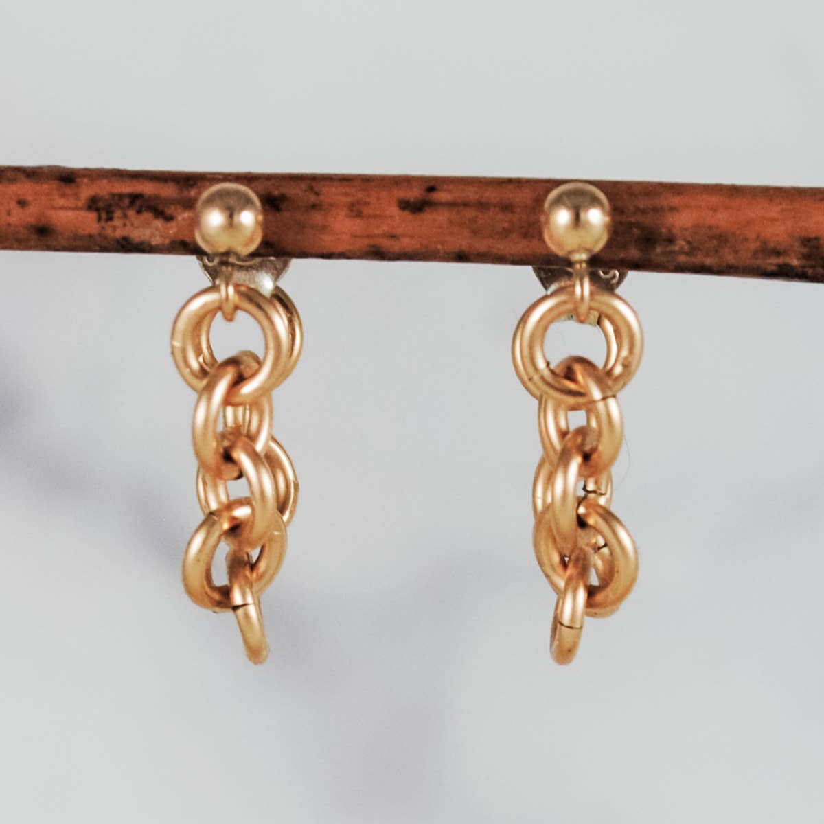 Cameron Kruse Designs - Wholesale Dangle Earrings - Chain Hoops - gold-filled1