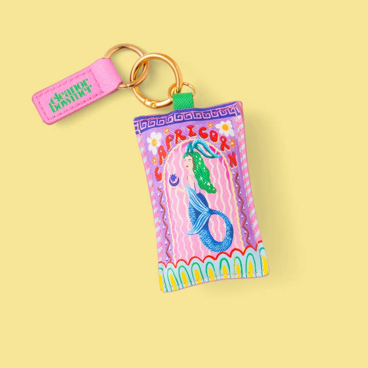 Capricorn Zodiac Keyring for wholesale by Eleanor Bowmer