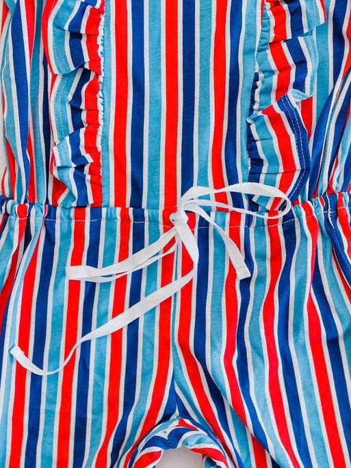 The Charlotte Letter - Wholesale Jumpsuit - Baby - Adaptive Romper - Pants (Stripes)