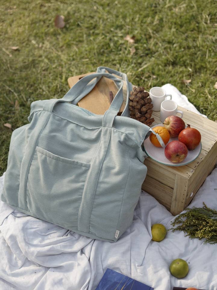 Minimalist Corduroy Shoppers Tote for wholesale by Ekatra