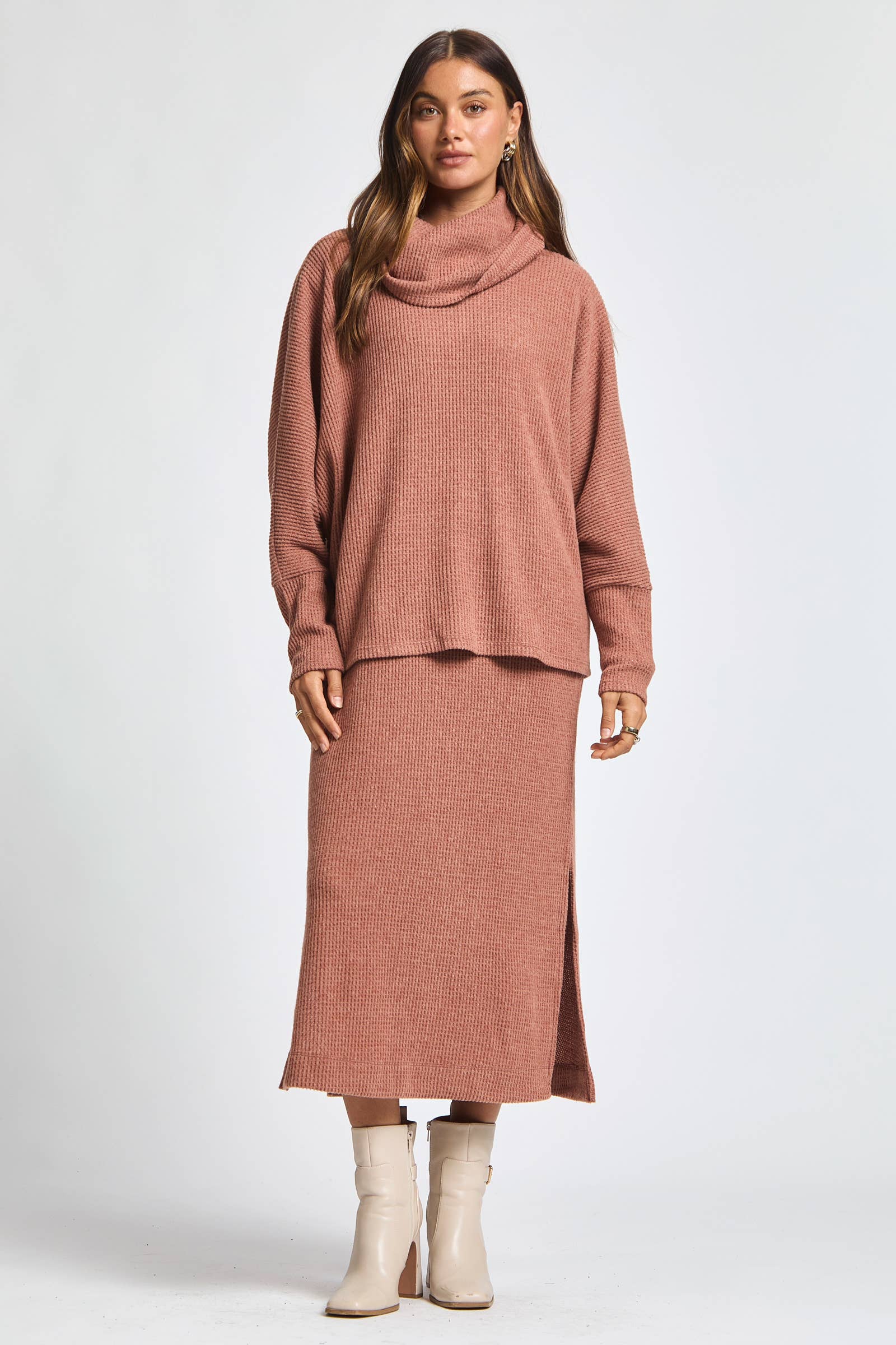 Dear Scarlett – Conjuntos Casual - Mulher por atacado – Conjunto de Camadas Térmicas Aconchegante de 2 Peças3