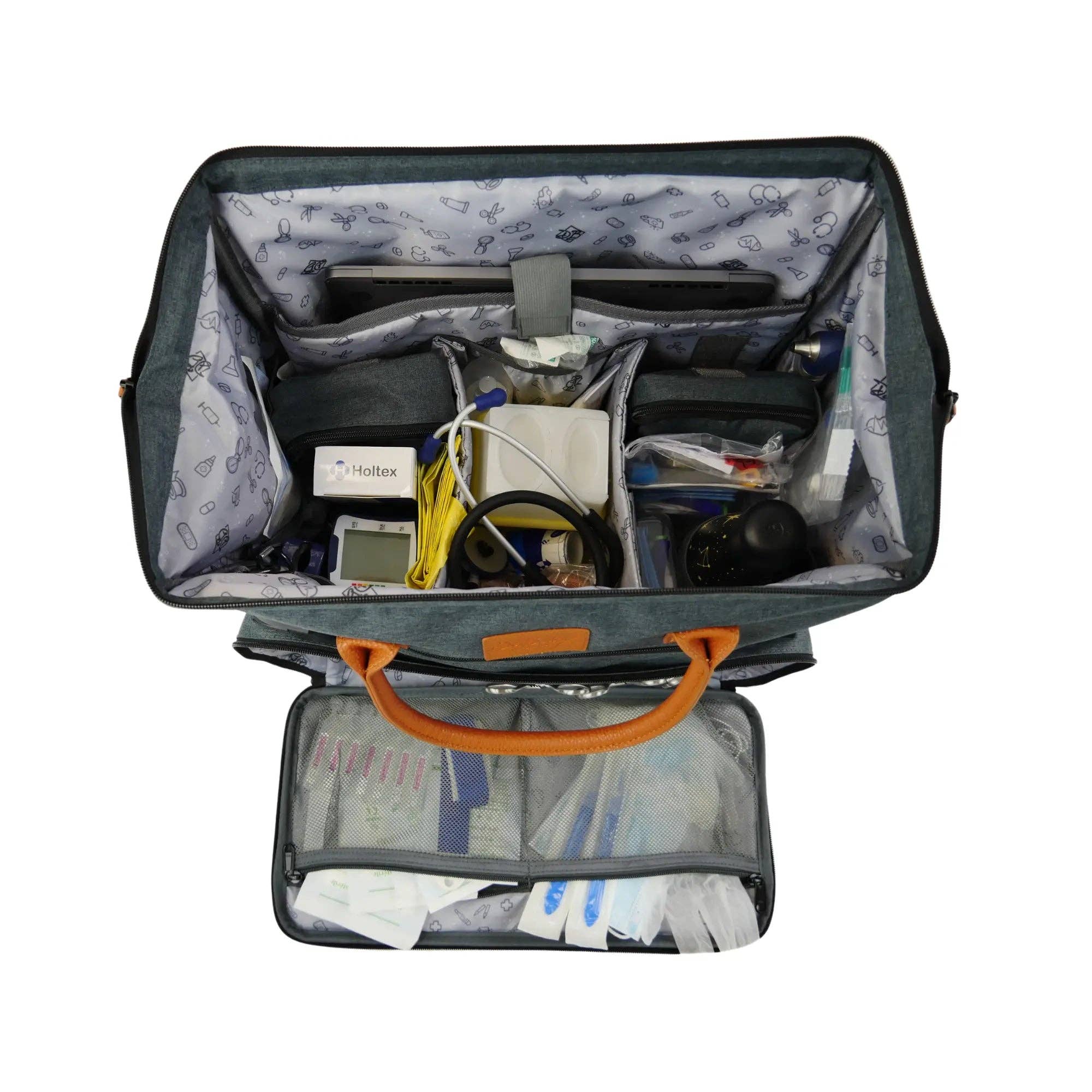 My Podologie – Engroshandel Stor rejse- og weekendtaske - Dame – Medicintaske ETRETAT - Grå / Brun3