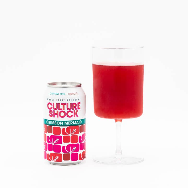 Culture Shock Brew - Wholesale Kombucha - Kombucha, Crimson Mermaid, caffeine free hibiscus