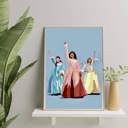 Hamilton The Musical Schuyler Sisters Print | Hamilton Musical | Lin Manuel Miranda | 6x4 | A5 | A4 for wholesale by WeareGMD